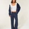 Omkeerbare fleece hoodie met rits en voering van imitatiebont Omkeerbare fleece hoodie met rits en voering van imitatiebont