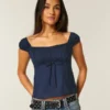 On/Off-the-Shoulder Scoop Babydoll Top On/Off-the-Shoulder Scoop Babydoll Top