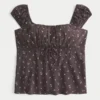 On/Off-the-Shoulder Scoop Babydoll Top On/Off-the-Shoulder Scoop Babydoll Top