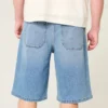 Onder de knie Medium wassing Super baggy denim shorts Onder de knie Medium wassing Super baggy denim shorts