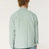 Overhemd van linnenmix met knoopsluiting Overhemd van linnenmix met knoopsluiting