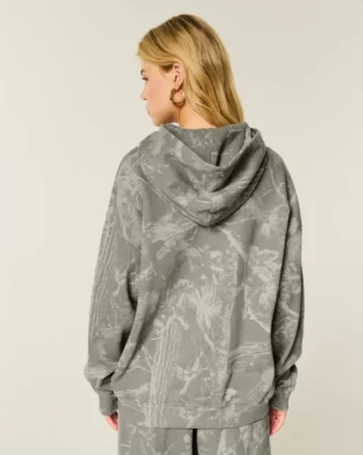 Oversized camouflage hoodie
