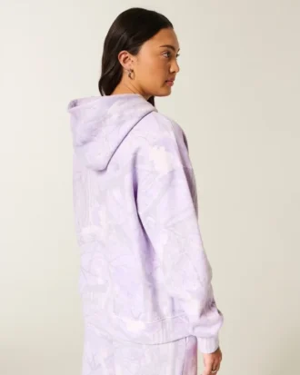 Oversized camouflage hoodie