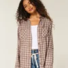 Oversized flanellen shirt