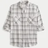 Oversized flanellen shirt