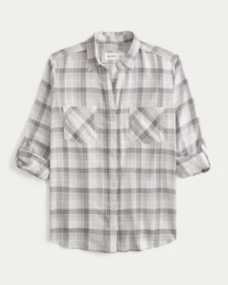 Oversized flanellen shirt
