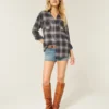 Oversized flanellen shirt