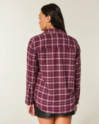 Oversized flanellen shirt