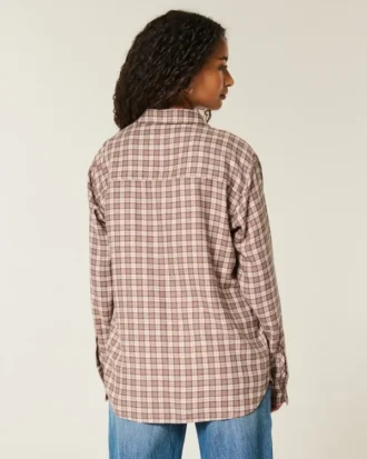 Oversized flanellen shirt