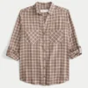 Oversized flanellen shirt