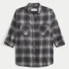 Oversized flanellen shirt