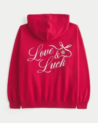 Oversized Good Luck Charm Graphic Hoodie