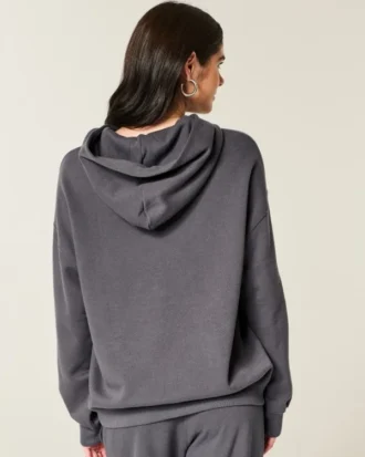 Oversized hoodie met glinsterend logo