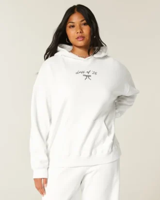 Oversized hoodie met opdruk ‘Class of ’26’
