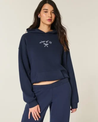 Oversized hoodie met opdruk ‘Class of ’26’