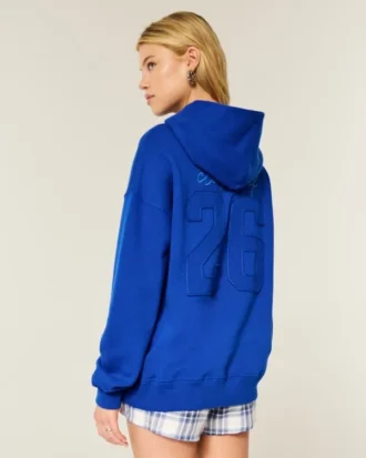 Oversized hoodie met opdruk ‘Class of ’26’