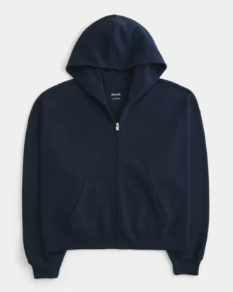 Oversized hoodie met ritssluiting