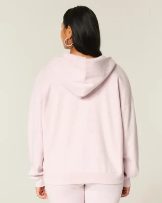 Oversized hoodie met ritssluiting
