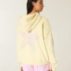 Oversized hoodie met sterrenzeegrafiek en ritssluiting Oversized hoodie met sterrenzeegrafiek en ritssluiting