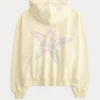 Oversized hoodie met sterrenzeegrafiek en ritssluiting Oversized hoodie met sterrenzeegrafiek en ritssluiting
