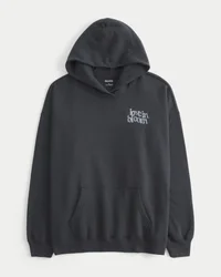 Oversized hoodie met vlinderprint