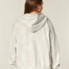 Oversized hoodie met zip en hertenprint Oversized hoodie met zip en hertenprint