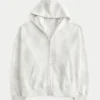 Oversized hoodie met zip en hertenprint Oversized hoodie met zip en hertenprint