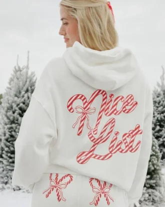 Oversized hoodie met zuurstokjesprint