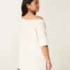 Oversized Off-the-Shoulder Stranger Things Graphic Tee