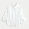 Oversized shirt van linnenmix