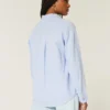 Oversized shirt van linnenmix