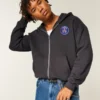 Paris Saint-Germain F.C. Hoodie met grafische print en ritssluiting Paris Saint-Germain F.C. Hoodie met grafische print en ritssluiting