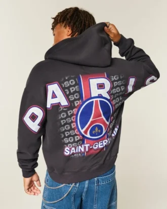 Paris Saint-Germain F.C. Hoodie met grafische print en ritssluiting