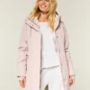 Parka met voering van imitatiebont