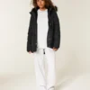 Parka met voering van imitatiebont