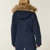 Parka met voering van imitatiebont