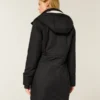Parka met voering van imitatiebont