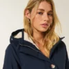 Parka met voering van imitatiebont