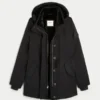 Parka met voering van imitatiebont
