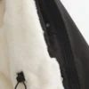 Parka met voering van imitatiebont