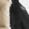 Parka met voering van imitatiebont