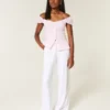 Popeline blouse met afneembare schouderbandjes Popeline blouse met afneembare schouderbandjes