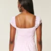 Popeline blouse met afneembare schouderbandjes Popeline blouse met afneembare schouderbandjes