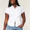 Poplin shirt met korte mouwen Poplin shirt met korte mouwen
