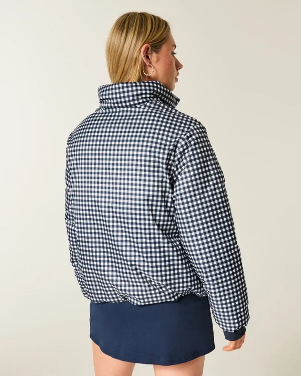 Pufferjack met rits en patroon Pufferjack met rits en patroon