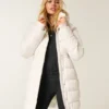 Pufferparka met voering van imitatiebont