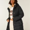 Pufferparka met voering van imitatiebont Pufferparka met voering van imitatiebont
