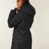 Pufferparka met voering van imitatiebont Pufferparka met voering van imitatiebont