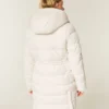 Pufferparka met voering van imitatiebont