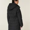 Pufferparka met voering van imitatiebont